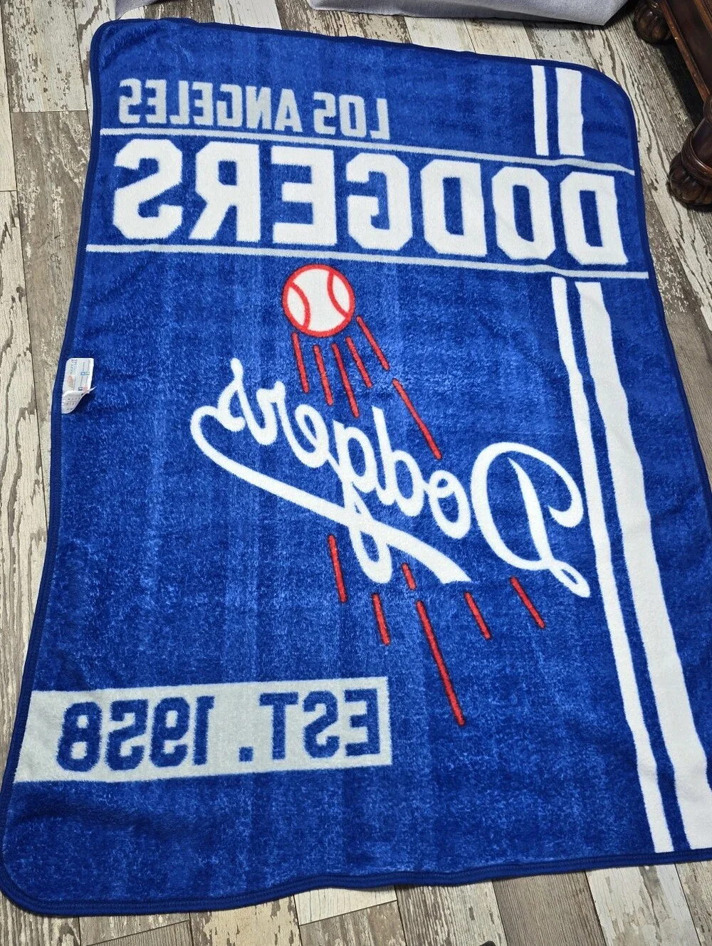 Los Angeles Dodgers LA Dodgers MLB Throw Blanket 60